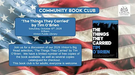 Community Book Club discussion of 'The Things They Carried' by Tim O'Brien
