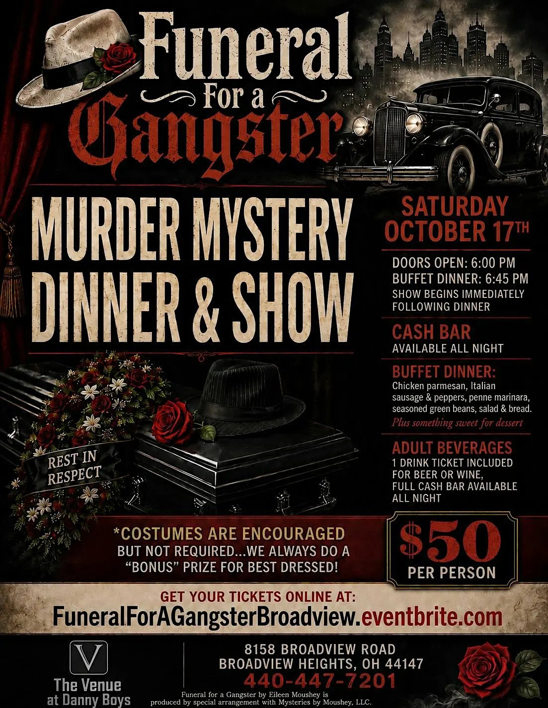 Funeral for a Gangster Murder Mystery Dinner & Show