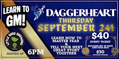 Daggerheart Game Master Training - Sept 24th