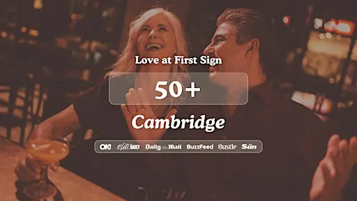 50+ Singles Night at The Tivoli Cambridge | Love at First Sign