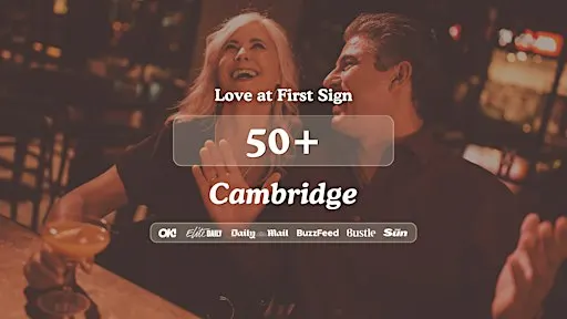 50+ Singles Night at The Tivoli Cambridge | Love at First Sign
