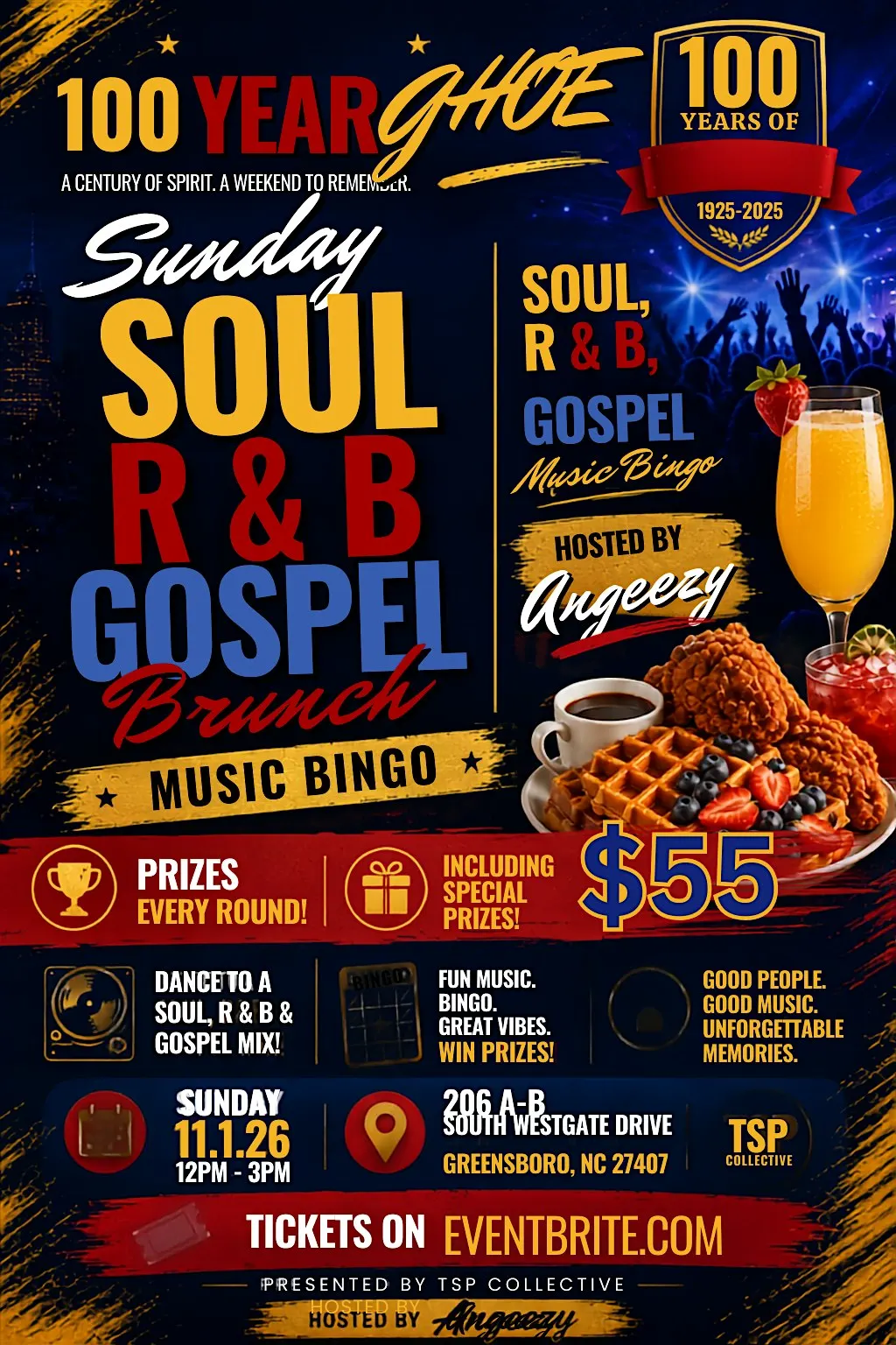 SOUL R&B AND GOSPEL BRUNCH MUSIC BINGO