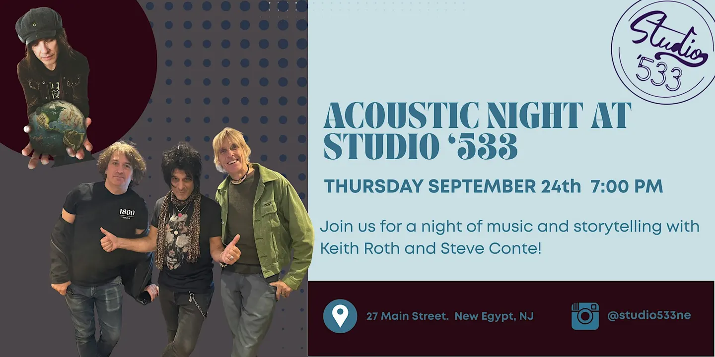 Acoustic night at Studio '533 - Steve Conte & Keith Roth Live!