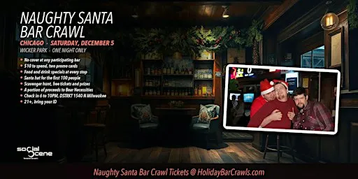 Chicago Wicker Park Naughty Santa Bar Crawl