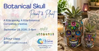 Botanical Skull: Paint & Plant Workshop
