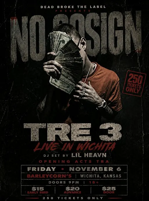Tre 3 Live at Barleycorns (Wichita, Kansas)