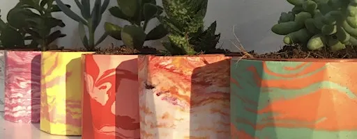 Marbled Plant Pot Making Workshop