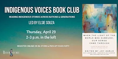 Indigenous Voices Book Club: A Norton Anthology of Native Nations Poetry