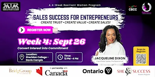 Sales Success for Entrepreneurs Week 4 & Pitch Competition
