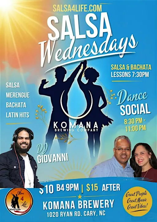Salsa Wednesdays w/ lessons @Komana Brewery with Salsa4Life.com