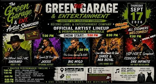 The Green Garage & Entertainment Artist Showcase
