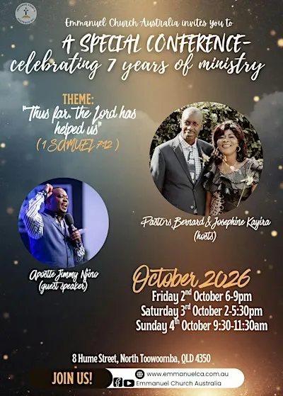 Emmanuel Church Australia Anniversary Conference 2026