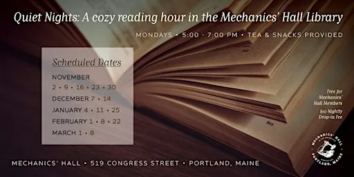 Quiet Nights: A Book Club at Mechanics' Hall