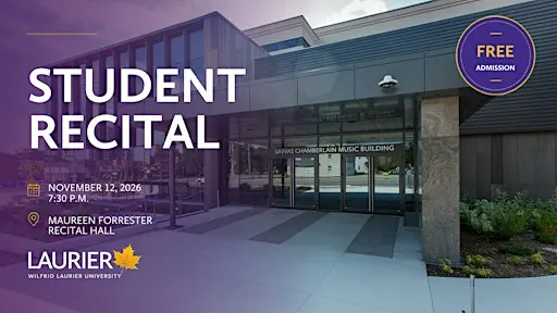 Laurier Student Recital - Piano