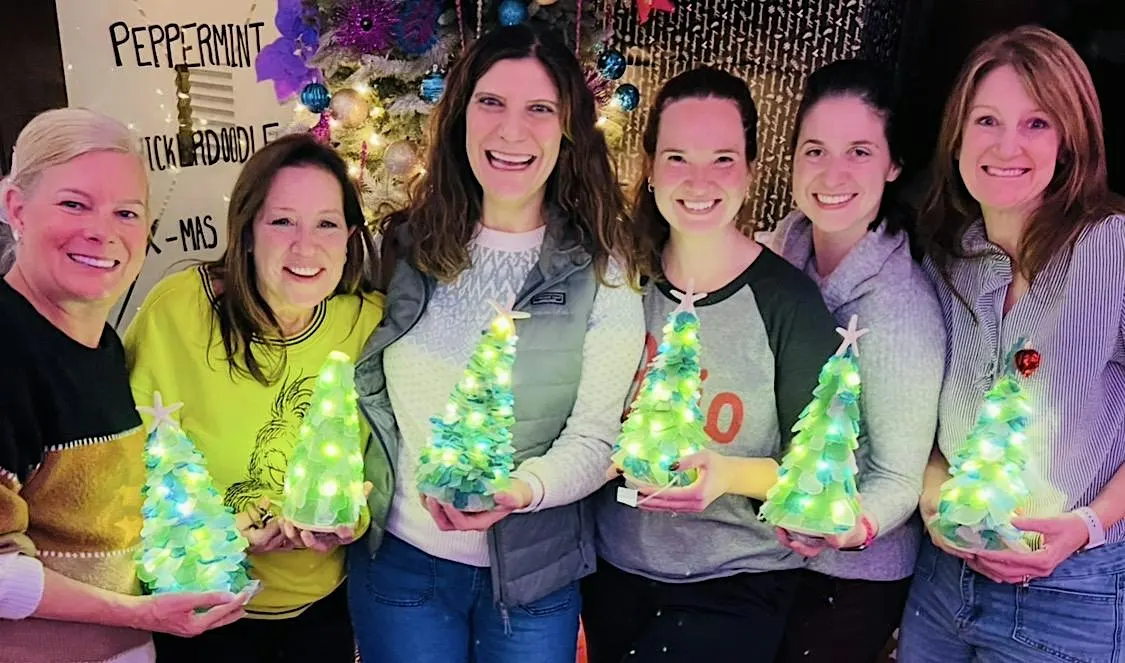 Sea Glass Tree Craft in Streetsboro