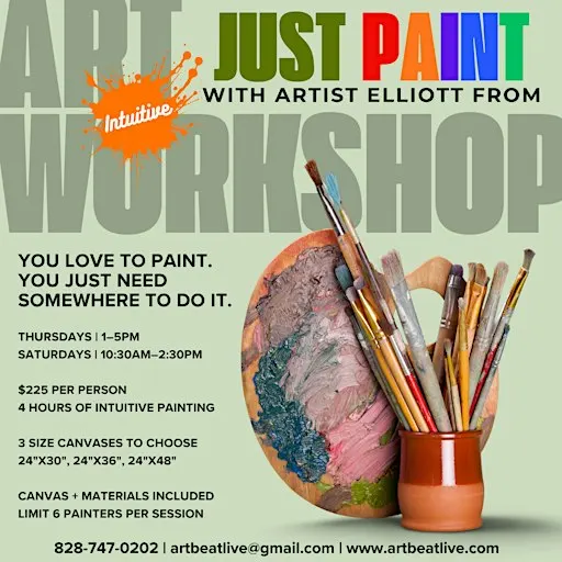 JUST PAINT: Intuitive Painting Workshop with artist Elliott From