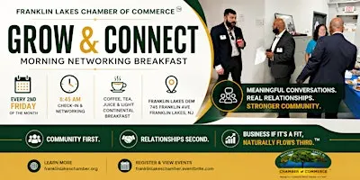 Franklin Lakes NJ Networking That Actually Works | Grow & Connect Bergen