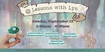 Lessons with Lys: Crochet Mushroom Ring!