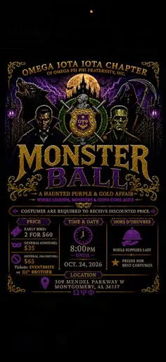 Monster Ball < A Haunted Purple & Gold Affair >