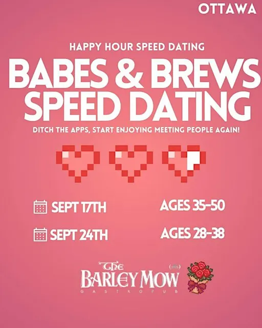 Babes & Brews Speed Dating Ages 28-38(Ottawa) MALE TICKETS SOLD OUT