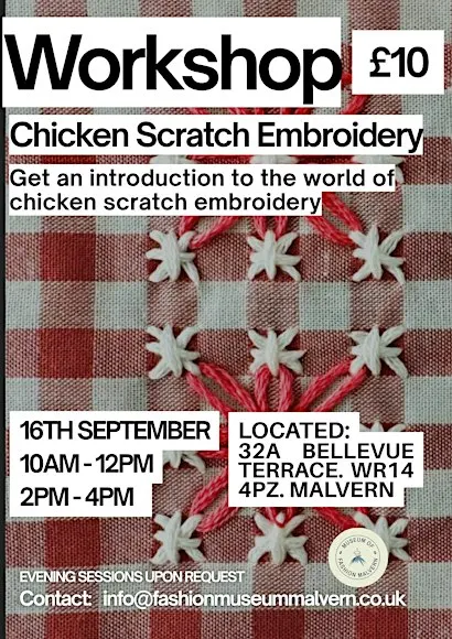 Chicken scratch embroidery 10-12