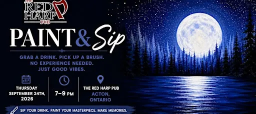Paint Night - Moonlit Pines