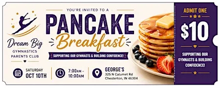 Dream Big Gymnastics Parents Club Pancake Breakfast