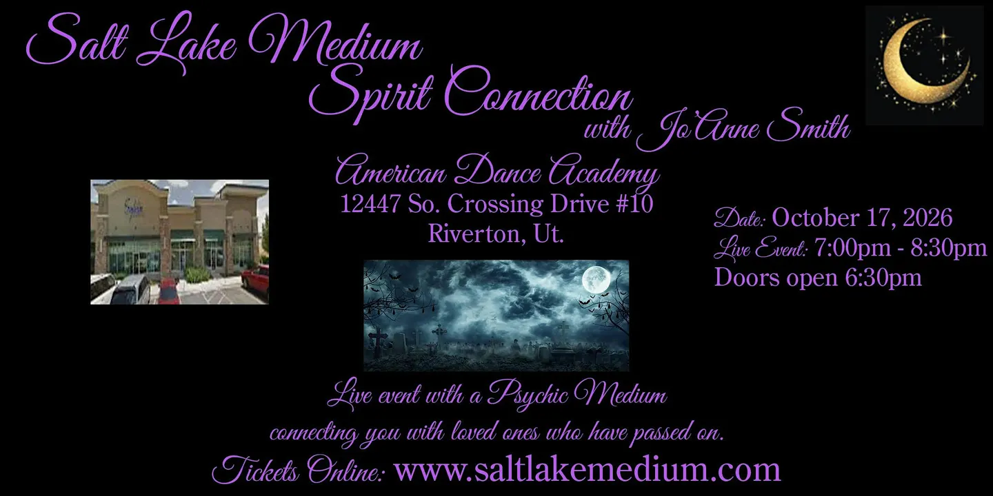 LIVE "SPIRIT CONNECTION" EVENT WITH SALT LAKE MEDIUM, JO'ANNE SMITH