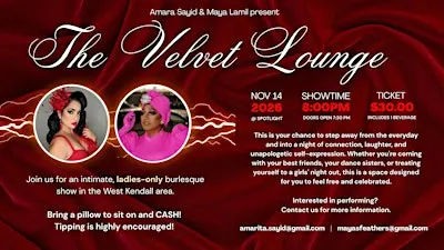 Amara & Maya Present: The Velvet Lounge - A Ladies-Only Burlesque Show
