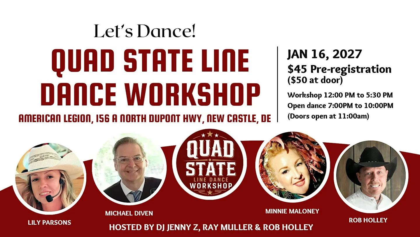 Quad State Line Dance Workshop hosted by Rob Holley, Ray Muller &DJ Jenny Z