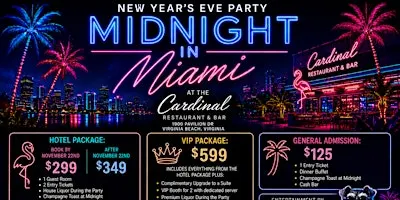 MIDNIGHT IN MIAMI: New Year’s Eve Party