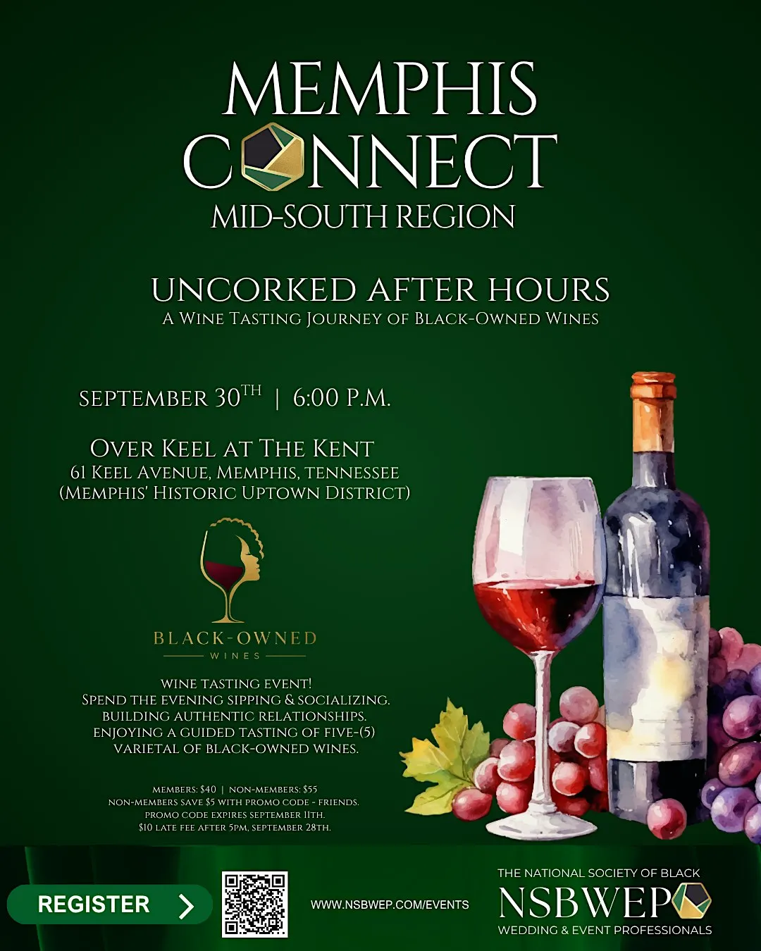 MEMPHIS | Uncorked after Hours, Wine Tasting Journey of Black-Owned Wines