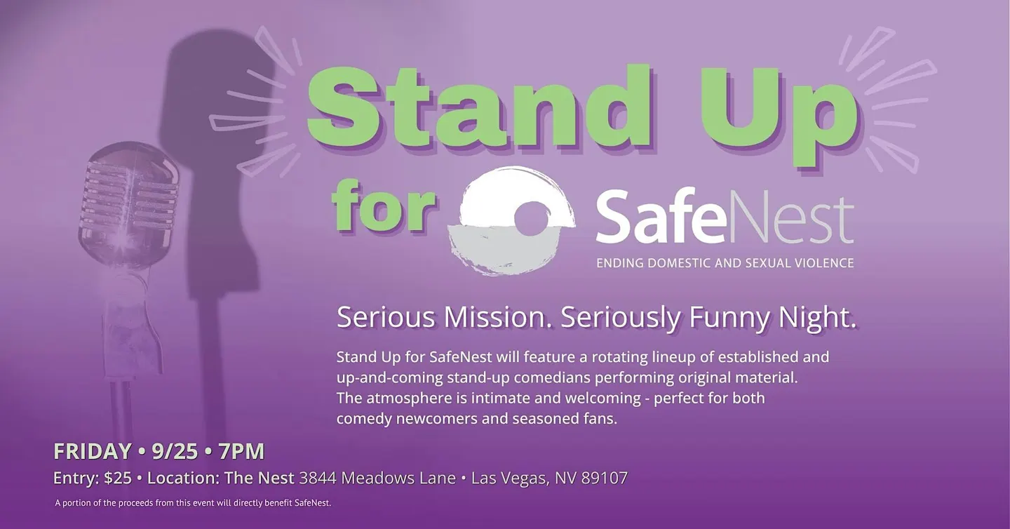 Stand Up for SafeNest: Serious Mission. Seriously Funny Night.