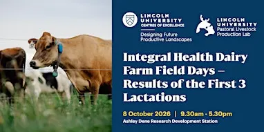 Integral Health Dairy Farm Field Days - Results of the first 3 lactations