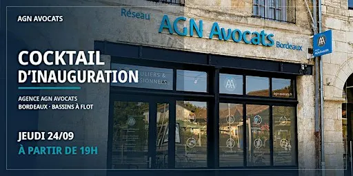 Cocktail d'inauguration - AGN Avocats Bordeaux Bassins à Flot