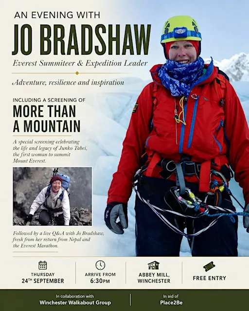 Everest, Endurance & Adventure: An Evening with Jo Bradshaw