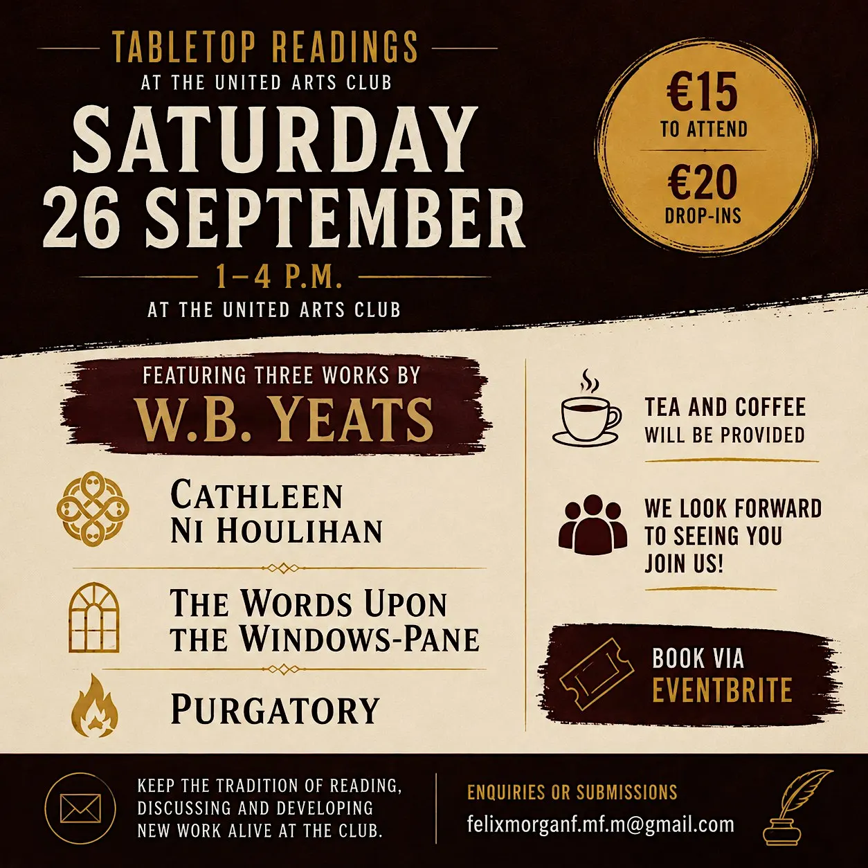 Tabletop Readings: W.B. Yeats
