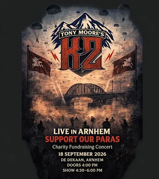Tony Moore's - K2 : Rocking for Support Our Paras at "Jos PE" 18 Sep 2026