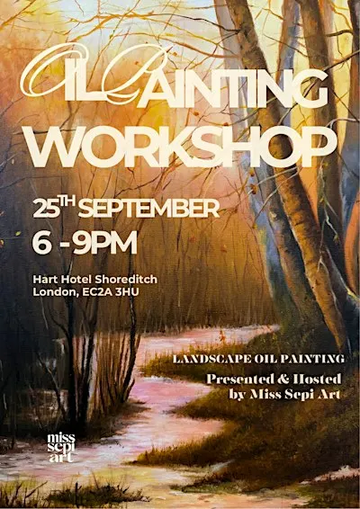 Autumn Landscape Oil Painting Workshop with Miss Sepi Art