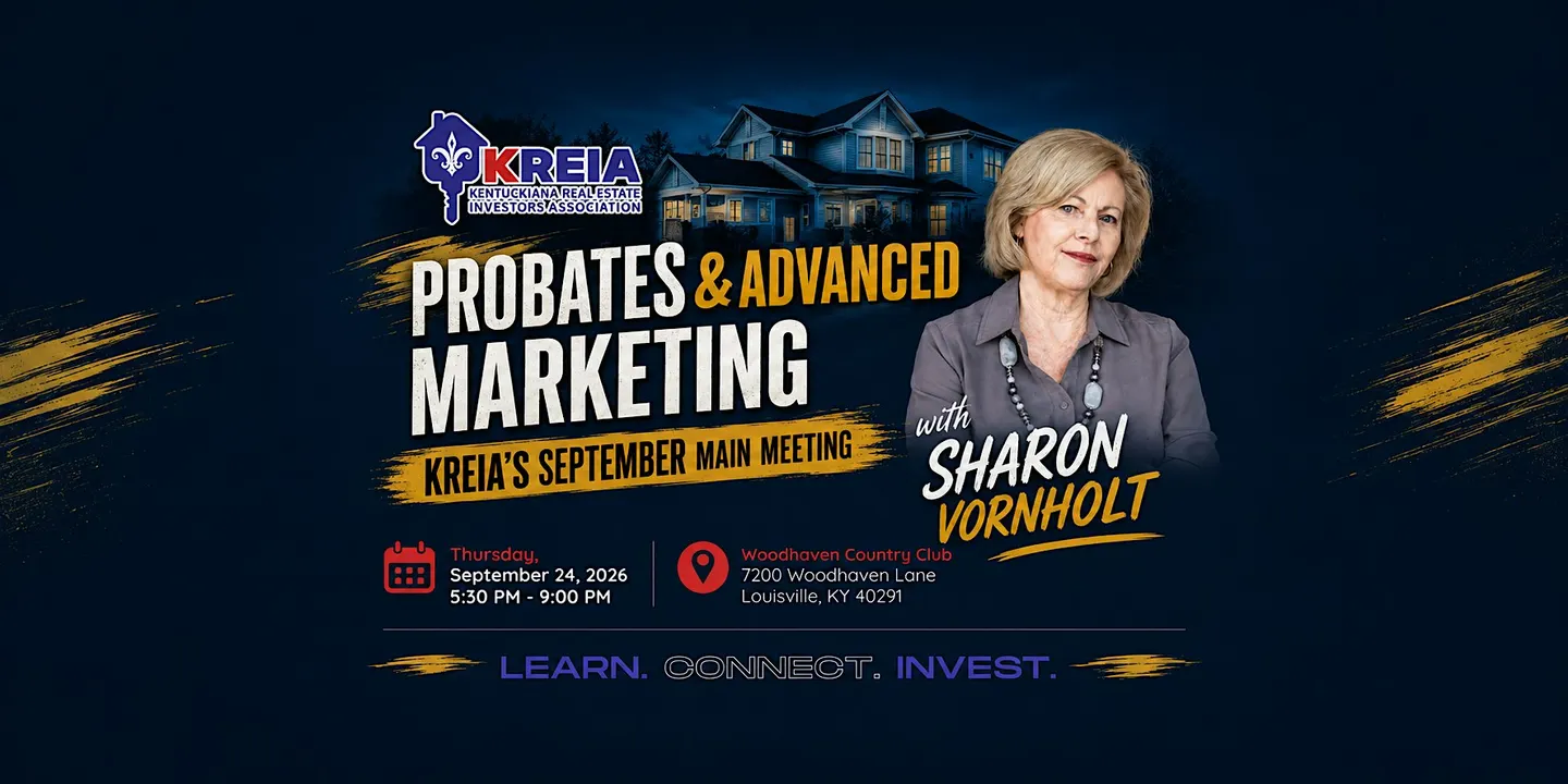 Probates and Advanced Marketing: KREIA's Sept Main Meeting with Sharon Vorn