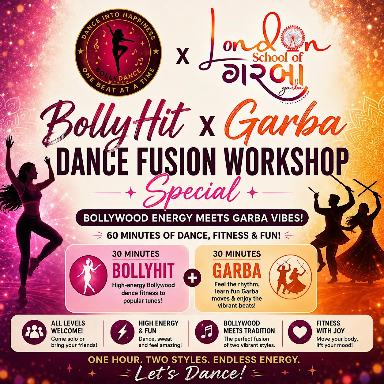 BollyHit X Garba: The Ultimate Dance Fusion Class (North Greenwich)