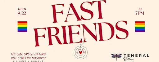 Fast Friends - Speed Dating But for Friendships! (LGBTQIA+)
