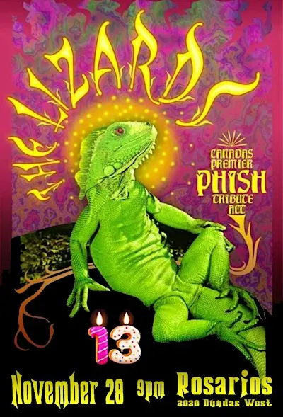 The Lizards 13th Anniversary @ Rosario's!
