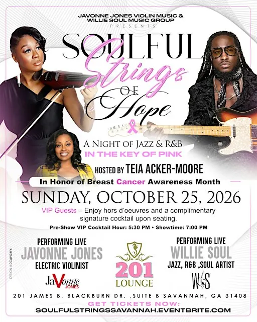 Soulful Strings of Hope: A Night of Jazz and R&B~in the Key of Pink