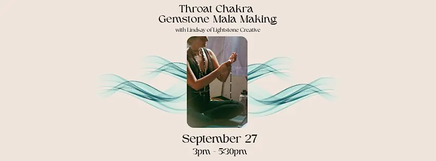 Throat Chakra Gemstone Mala Making