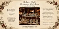 Holiday Shell Ornament Workshop with Toni & Holly