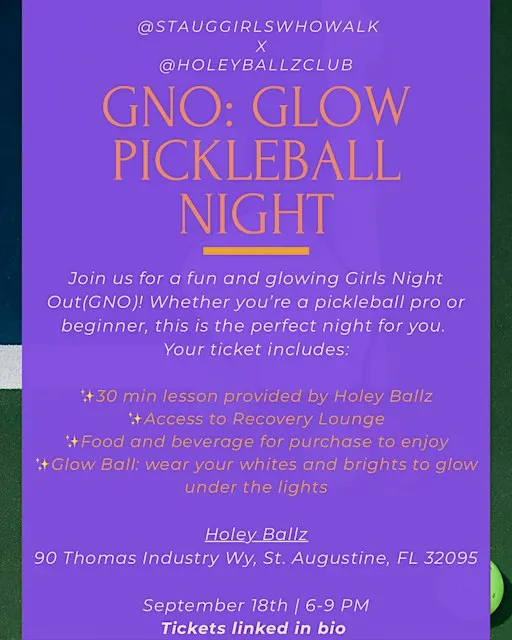 GNO Glow Pickleball Night
