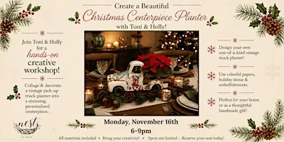 Create a Beautiful Christmas Centerpiece Planter with Toni & Holly!
