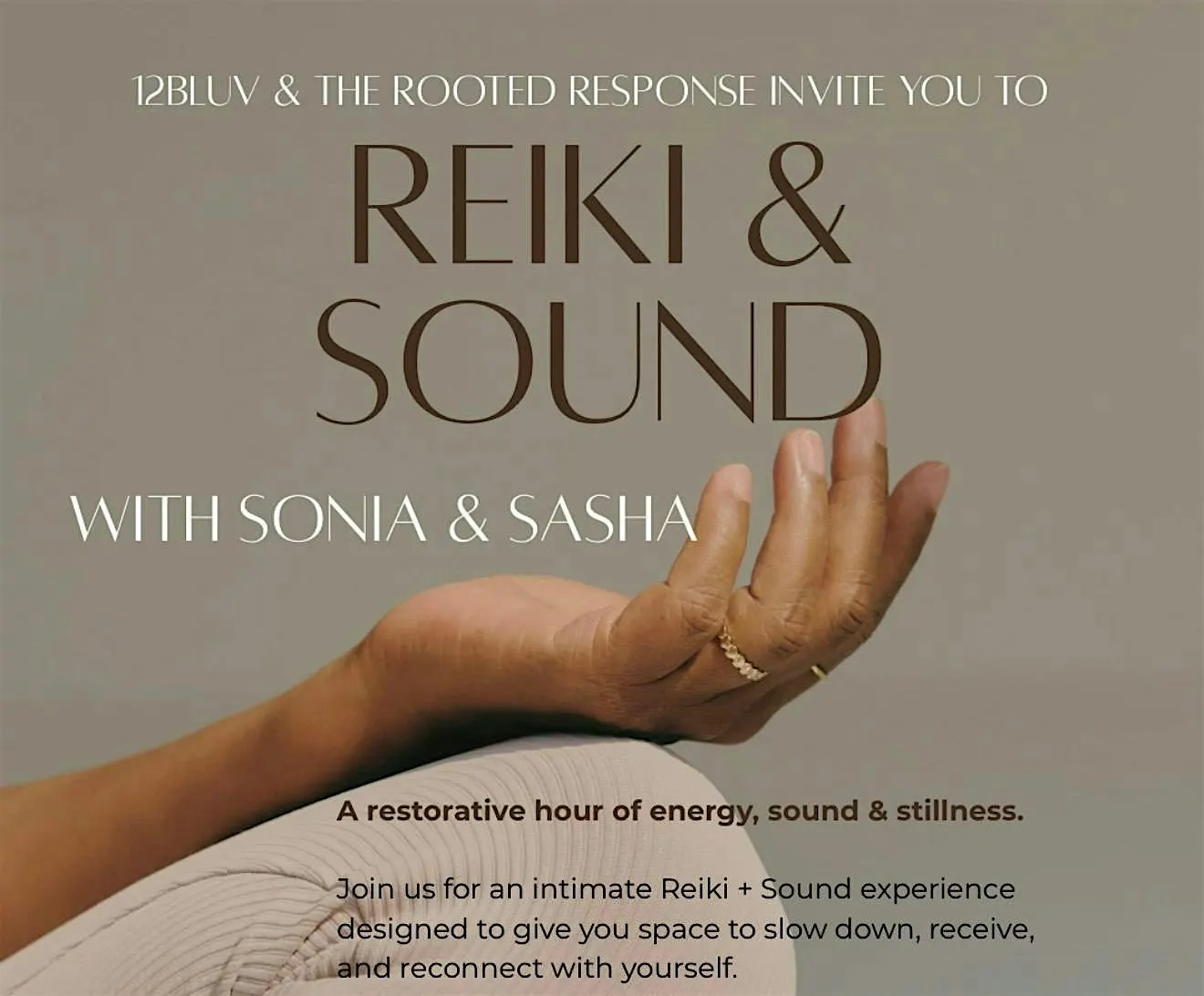 Reiki & Sound Bath with Sonia & Sasha