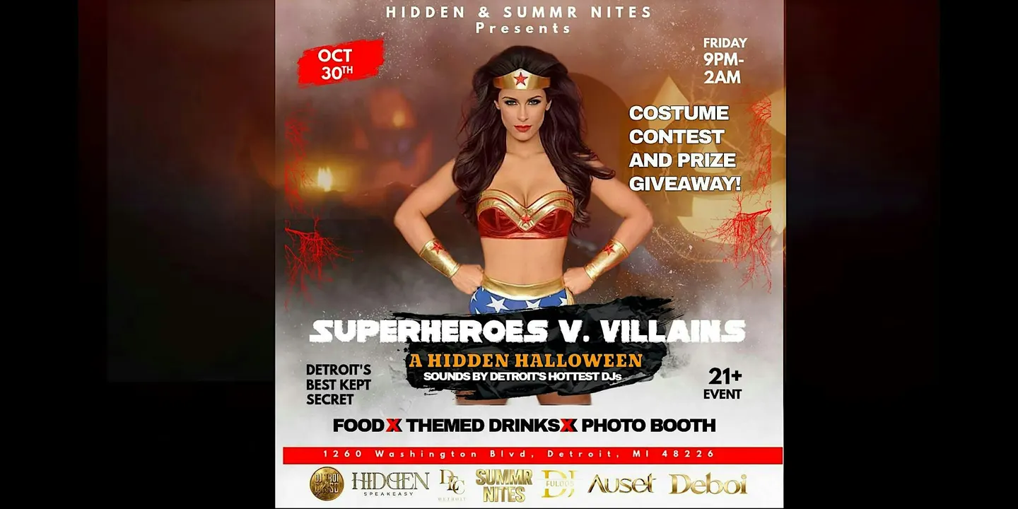 Superheroes vs. Villains Halloween Party in Detroit